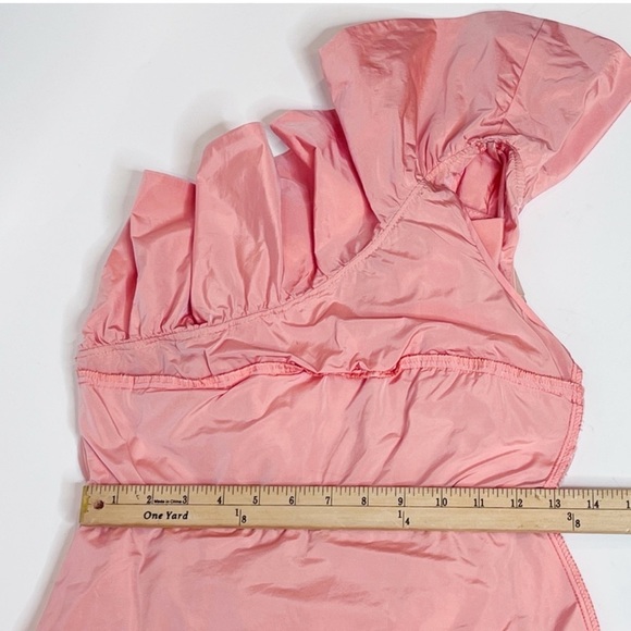 ZARA LIMITED EDITION RUFFLED ASYMMETRIC DRESS - Picture 17 of 17